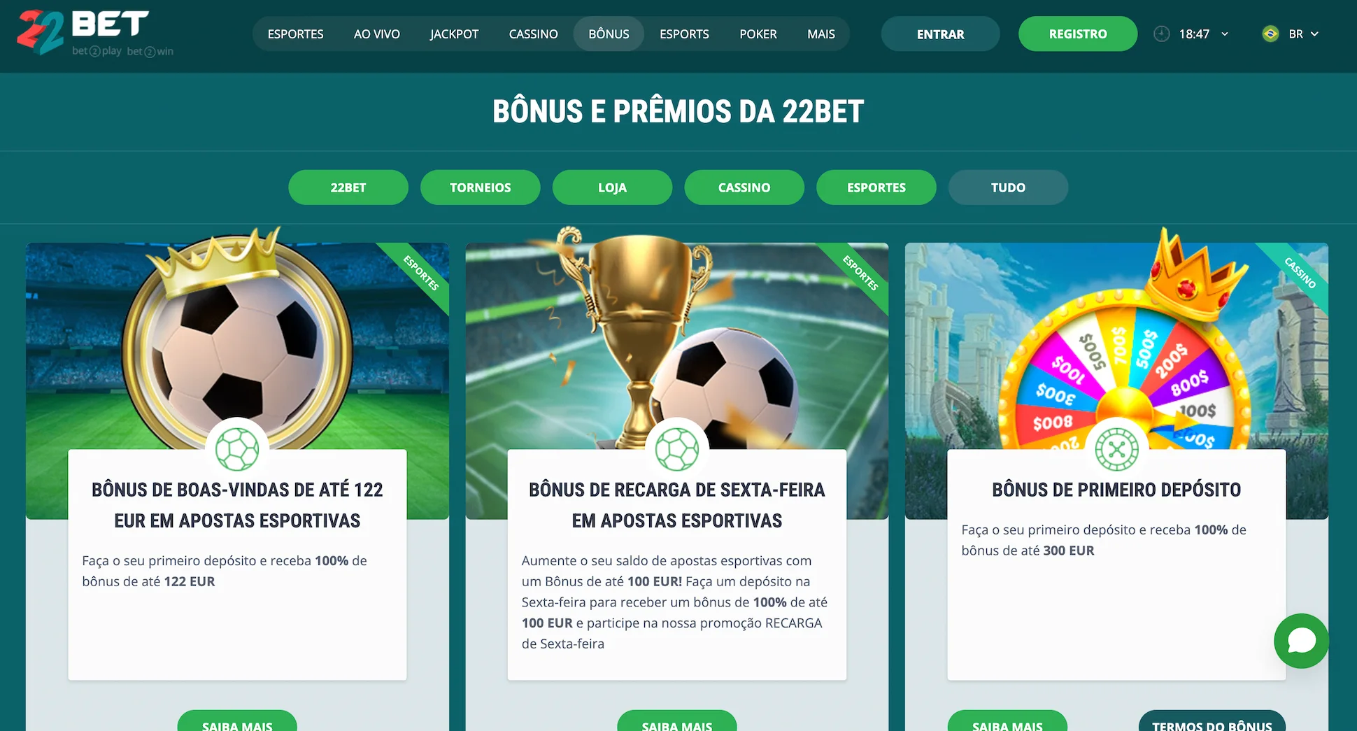 22Bet Bonus