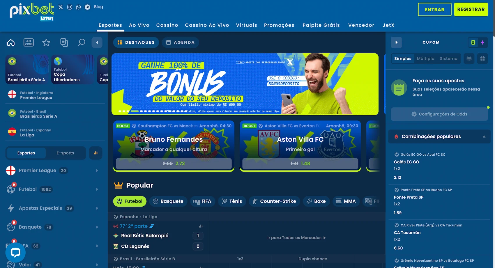 Pixbet esportes